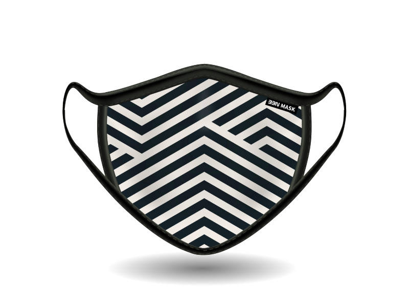 Just Lines Design Logo Reusable Fabric Mask